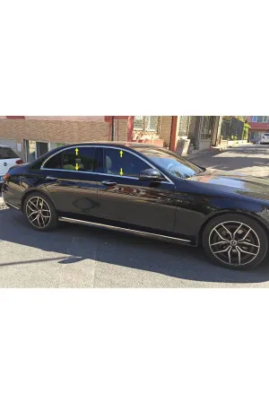 Mercedes W213 E Serisi 2020-2021 Krom Cam Çerçevesi 8 Parça