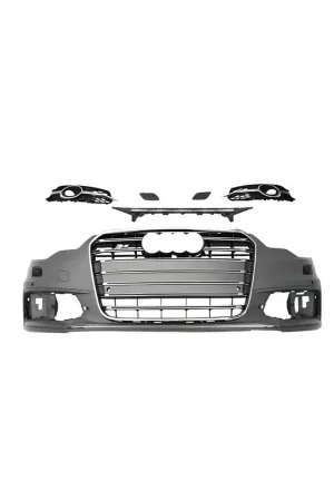 Audi a6 s6 ön tampon ve panjur seti 2012 / 2015 4g c7 thumb 3