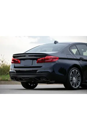 Bmw g30 bagaj üstü spoiler pianoblack ince thumb 4