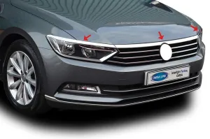 OMSA VW Passat B8 Krom Far Üstü Çıta 3 Parça 2015-2019 Arası - Görsel 5