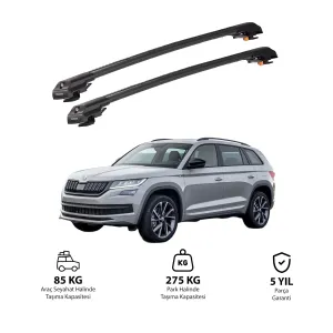 SKODA KODIAQ 2017 ve Sonrası TRX1 Thunder Carrier Kilitli Ara Atkı Siyah thumb 1