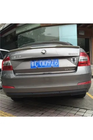 Skoda octavia bagaj üstü spoiler yarasa model pianoblack 2013 /20 thumb 2