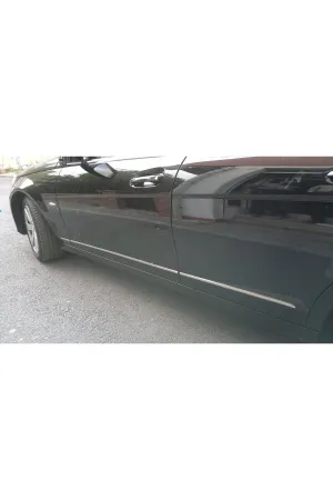 Mercedes W204 C180 Krom Yan Kapı Çıtası Aksesuarı 6 Parça P.Çelik