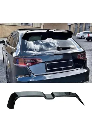Audi a3 8v bagaj üstü spoiler pianoblack boyalı oettinger 2013 / 2020 thumb 2