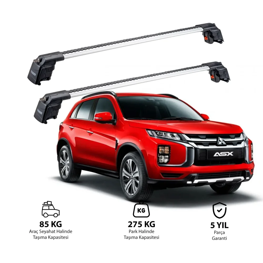 MITSUBISHI ASX 2010-2022 TRX2 Thunder Carrier Ara Atkı Gri