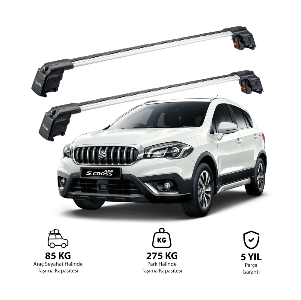 SUZUKI SX4 S-CROSS 2022 ve Sonrası TRX2 Thunder Carrier Ara Atkı Gri