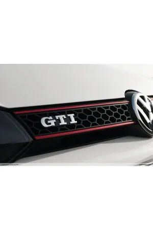 AUTOGP Vw golf 6 mk6 gti ön panjur ızgara kırmızı şeritli 2009+ thumb 2