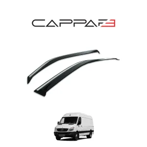 Mercedes Sprinter 2006-2012 Yıl Aralığı Uyumlu Cam Rüzgarlığı 2 Parça Kromlu - Görsel 2