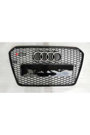 Audi a5 rs5 ön panjur ızgara 2012 / 2015 B8 siyah thumb 2