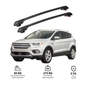 FORD KUGA 2013-2019 TRX1 Thunder Carrier Kilitli Ara Atkı Siyah thumb 1