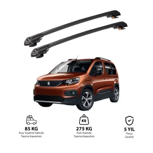 PEUGEOT RIFTER 2019-2023 TRX1 Thunder Carrier Kilitli Ara Atkı Siyah thumb 1
