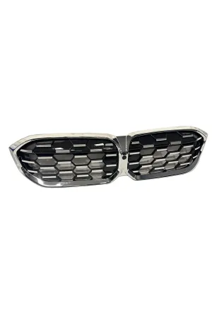Bmw g20 lci diamond ön panjur ızgara böbrek seti silver 2021+ thumb 2