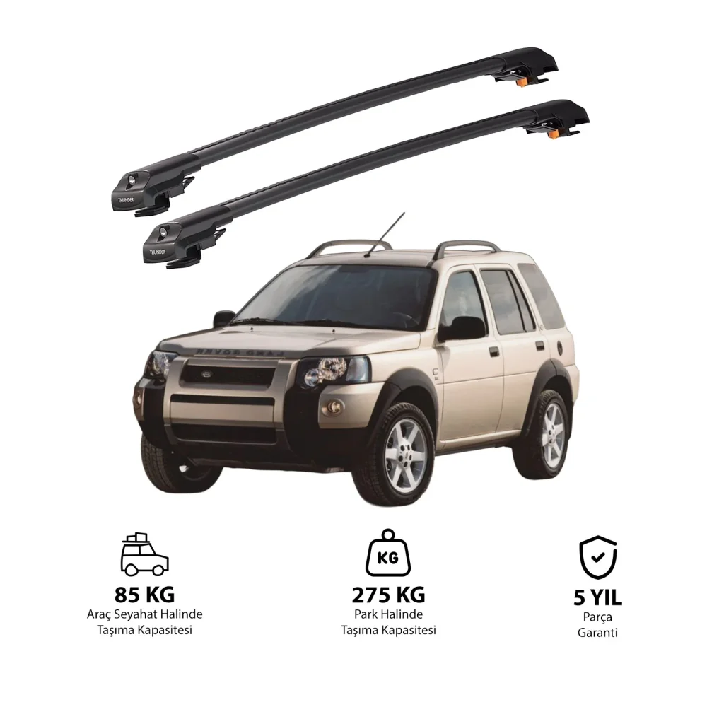 LAND ROVER FREELANDER 2 2007-2015 TRX1 Thunder Carrier Kilitli Ara Atkı Siyah