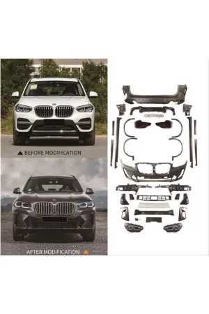 Bmw x3 g01 2021 makyajlı dönüşüm body kit 2018 / 2021