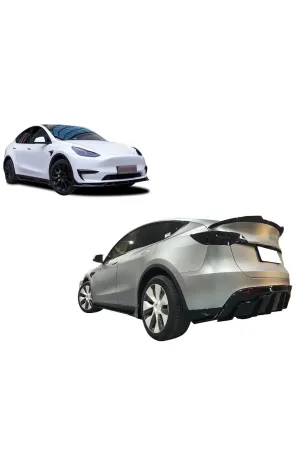 Tesla model y body kit aero kit pianoblack thumb 2