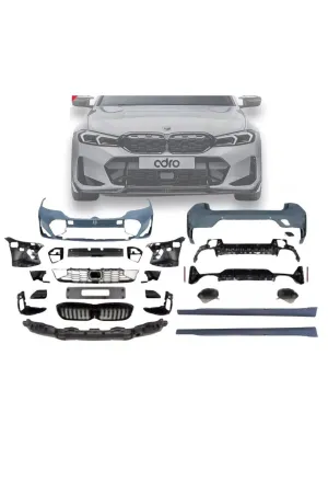 Bmw g20 lci m340 body kit tampon seti ve egzoz ucu m sport 2022+ thumb 2