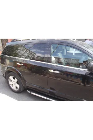 Dodge Journey Krom Cam Altı Çıtası Aksesuarı 6 Parça P. Çelik