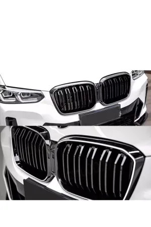 Bmw x3 g01 lci mx3 ön böbrek panjur ızgara ledli 2022+ thumb 2