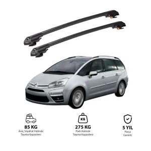 CITROEN C4 GRAND PICASSO 2006-2013 TRX1 Thunder Carrier Kilitli Ara Atkı Siyah thumb 1