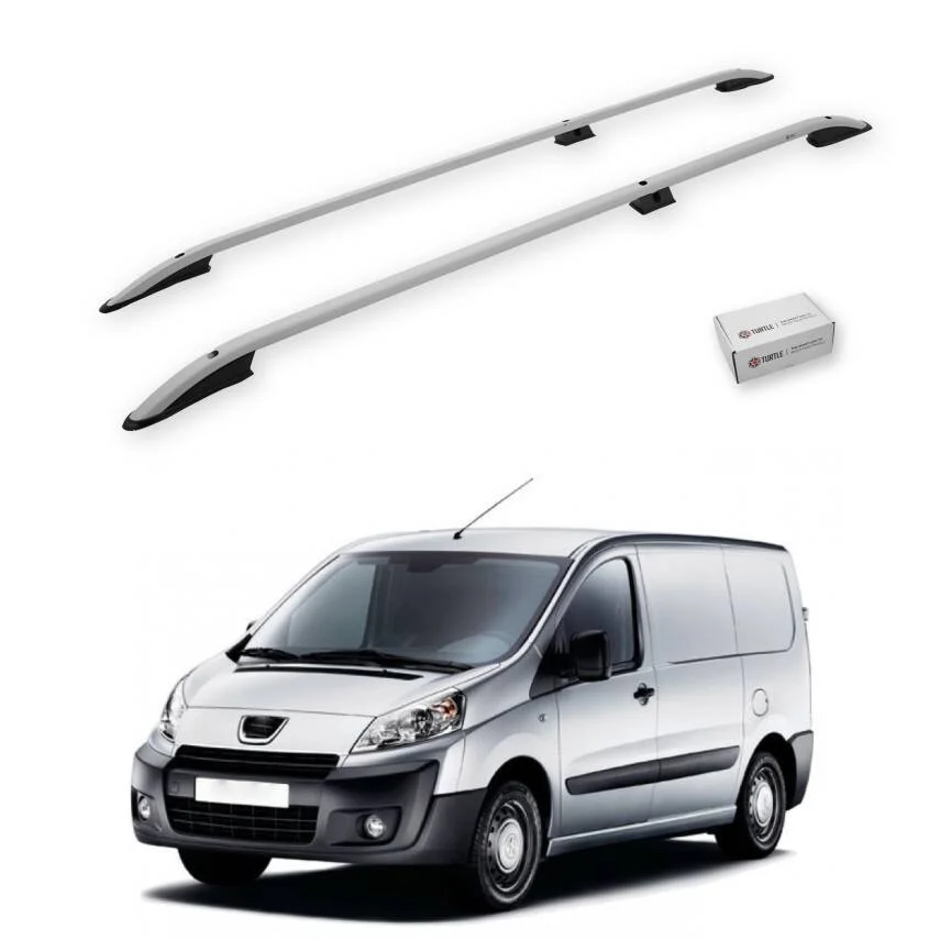 Turtle Peugeot Tepee Expert (Mk2) 2006-2016 / Uzun Şasi Tavan Çıtası Crown Gri