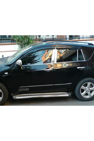 Toyota Rav4 - 2007-2012 Krom Cam Çıtası & Kapı Direk 10 Parça