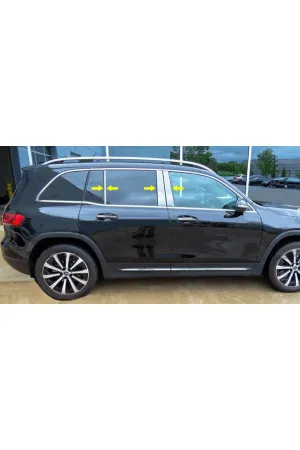 Mercedes X247 GLB 2019-2021 Krom Kapı Direk Aksesuarı 6 Parça