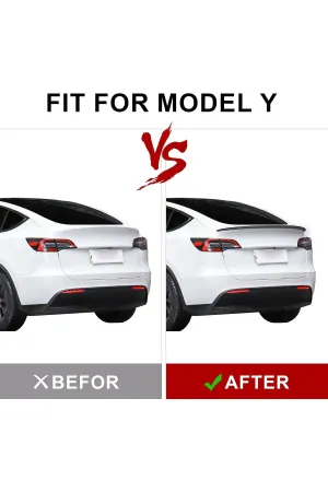 Tesla model y bagaj üstü spoiler karbon thumb 3