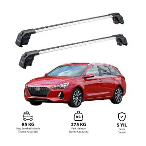 HYUNDAI i30 TOURER 2017 ve Sonrası TRX2 Thunder Carrier Ara Atkı Gri thumb 1