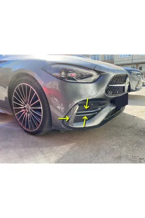 Mercedes W206 C Serisi Krom Sis Farı Çerçevesi Aksesuarı 6 Parça P. Çelik