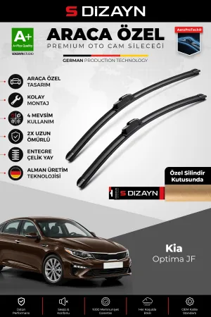 S-Dizayn Kia Optima Jf Ön Cam Silecek Seti 2015-2020 Premium Araca Özel 65-45 Cm A+ Kalite Aocs-1857