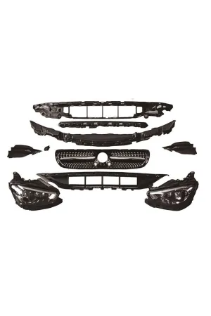 Mercedes w213 amg makyajlı dönüşüm body kit seti full 2016 / 2020 thumb 3