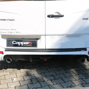 Mercedes Sprinter 2018- Yılı ve Sonrası Uyumlu Arka Tampon Eşiği Mat - Görsel 4