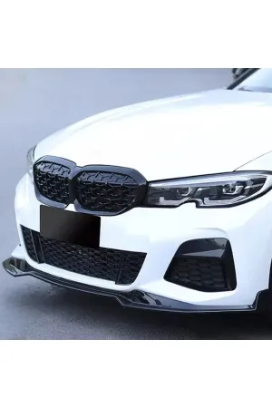 Bmw G20 ön tampon altı lip pianoblack 2019 / 2022 stil thumb 4