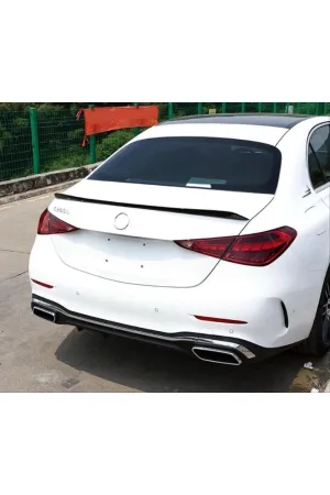 Mercedes w206 c63 bagaj üstü spoiler piano black 2020+ thumb 2