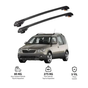 SKODA ROOMSTER 2006-2015 TRX1 Thunder Carrier Kilitli Ara Atkı Siyah thumb 1