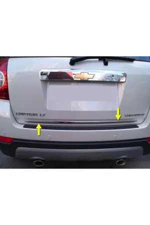 Chevrolet Captiva Krom Bagaj Altı Çıtası Aksesuarı P. Çelik