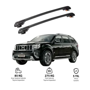 KIA MOHAVE 2020 ve Sonrası TRX1 Thunder Carrier Kilitli Ara Atkı Siyah thumb 1