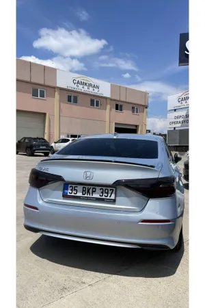 Honda civic fe1 bagaj üstü spoiler hybrid pianoblack 2021+ thumb 2