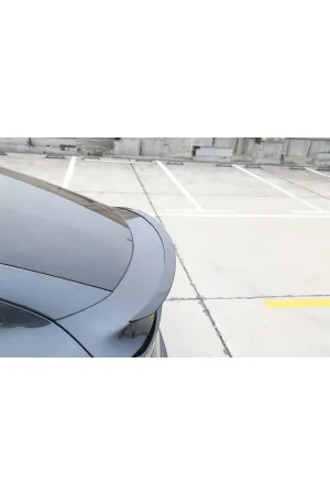 Tesla model y juniper bagaj üstü spoiler pianoblack 2025+ thumb 3