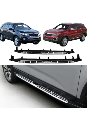 Kia Sorento 2010-2013 Model Arası Yan Basamak Side Step Oem Square Style thumb 2