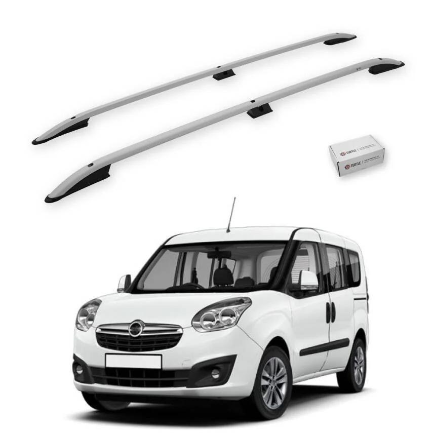Turtle Opel Combo D 2012-2018 / Uzun Şasi Tavan Çıtası Crown Gri