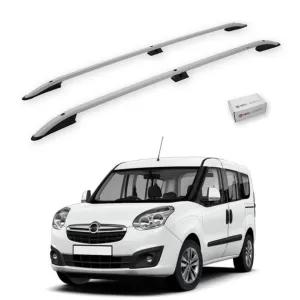 Turtle Opel Combo D 2012-2018 / Uzun Şasi Tavan Çıtası Crown Gri