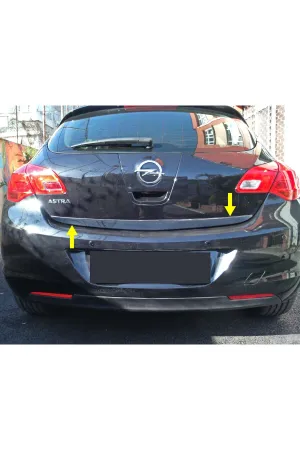 Opel Astra J Krom Bagaj Altı Çıtası Aksesuarı Paslanmaz Çelik