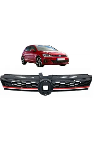 Vw golf 7.5 gti ön panjur ızgara kırmızı şeritli 2017 / 2020