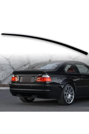 Bmw e46 m3 bagaj üstü spoiler siyah boyalı plastik 1998 / 2005