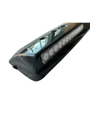 Mercedes w464 cam üstü spoiler ledli dry carbon v type thumb 3