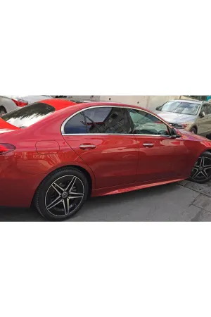 Mercedes W206 C Serisi Krom Cam Çerçevesi Aksesuarı 8 Parça