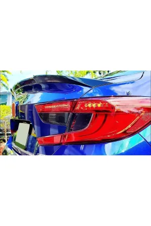 Honda accord uyumlu bagaj üstü spoiler yarasa piano black 2018+ thumb 2