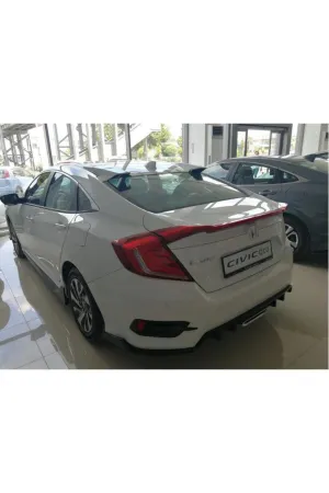 Honda civic fc5 uyumlu cam üstü spoiler typer model sedan araçlar için thumb 4