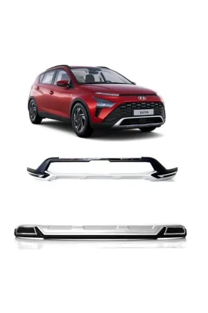 Hyundai bayon ön ve arka tampon koruması difüzör 2021+ thumb 2